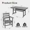 TiramisuBest 5-Piece Patio Furniture Set for 4 - 51" Table & Chairs, for Garden/Backyard/Lawn/Poolside (Black) - 4 of 4