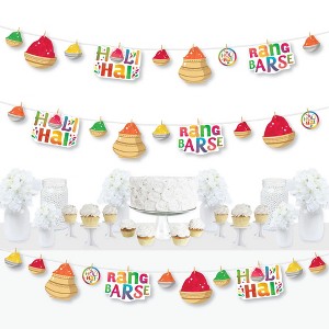 Big Dot of Happiness Holi Hai - Festival of Colors Party DIY Decorations - Clothespin Garland Banner - 44 Pieces - 1 of 4