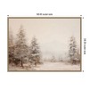 Amanti Art Warm Neutral Winter Forest Landscape by The Creative Bunch Studio Canvas Art Framed - 3 of 4