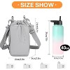 BABYYER Water Bottle Holder with Phone Pocket for 40/32 oz,Water Bottle Holder/Sleeve with Adjustable Shoulder Strap - 3 of 4