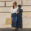 Women's Blue Split Hem Maxi Denim Skirt - Cupshe - 3 of 4