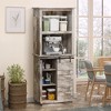 NicBex 64.5 Inch Tall Kitchen Pantry Storage Cabinet with Sliding Barn Door and Adjustable Shelf for Dining Room,Bathroom,Kitchen,Gray - 2 of 4