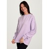 RBX Active Women's Sweatshirt, Elevated Athleisure Relaxed Fit Transitional Weight Henley Pullover - 3 of 4