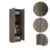 Chery Life 71" h Kitchen and Dining Cabinets, Double Door Storage Cabinet with 5 Shelves - 3 of 4