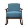 NicBex Modern Rocking Chair with Cushion Seat and Back,Modern Upholstered Armchair with Rubber Wood Frame for Living Room - 3 of 4