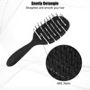 Unique Bargains Wet Hair Brush Speed Dry Hair Brush with Vented Design Vent Hair Brush for Women Men Black - 3 of 4