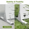 PexFix 72 in. x 47 in. Outdoor Privacy Rectangle Screen Galvanized Steel Panel Divider in White - 4 of 4