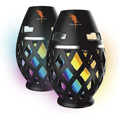 Margaritaville Tiki Torch - Waterproof Bluetooth Speaker with Multicolor LED Lights