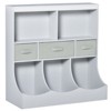 SKRAN Kids Bookcase, Toy Storage Organizer Cabinet, Children Display Bookshelf with Drawers for Toys, Clothes, Books - 2 of 4