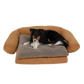Carolina Pet Company Ortho Sleeper Comfort Couch Dog Bed - Caramel