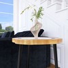 NicBex Modern 20" Small Coffee Table,Side Table with MDF Top,Multi-Functional End Table with Metal Legs,Center Table for Living Room,Black+Neutral - 4 of 4