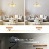Parrot Uncle 30" Gold Modern LED Fandeliers Bladeless Ceiling Fan with Remote and Light - 3 of 4