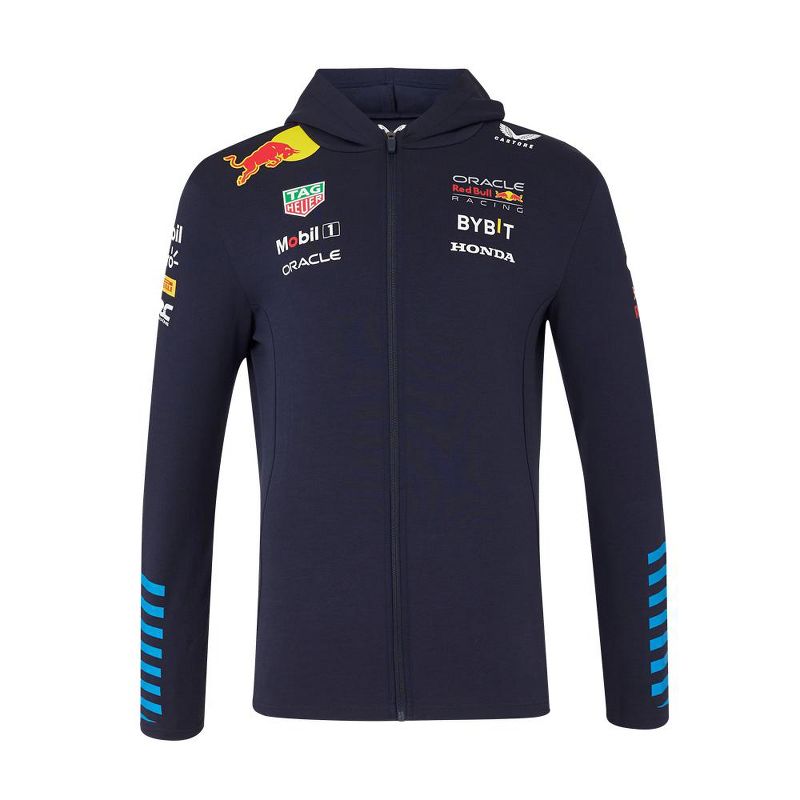 Red Bull Racing F1 Adult 2024 Team Full Zip Hooded Sweatshirt, 1 of 7