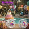 Birthday Beach Balls: Happy Birthday Balloon Beach Ball Garland, Jumbo and Mini Beach Balls, Glitter Beach Ball, Great Pool Party Birthday Decorations - 2 of 4