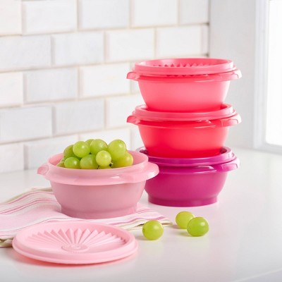 Tupperware 30pc (set of 15) Heritage Food Storage Container Set Pink: Stackable, BPA-Free, Dishwasher-Safe, Airtight Seal