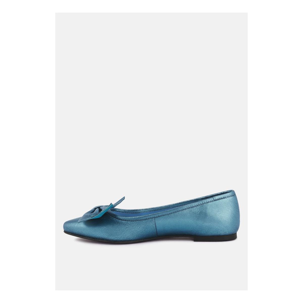 Обувь Rag & Co Womens Pie Metallic Big Bow Ballerinas 7 — фото 4