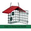 JCS Wildlife Single Suet Cage with Poly Lumber Roof - 2 of 4