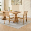 Vynxaria Rattan Dining Chairs Set of 2, Mid Century Modern Kitchen & Dining Room Chairs,Beige - 3 of 4