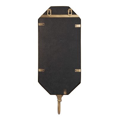 Gold Antique Mirrored Wall Sconce with Candlestick Holder