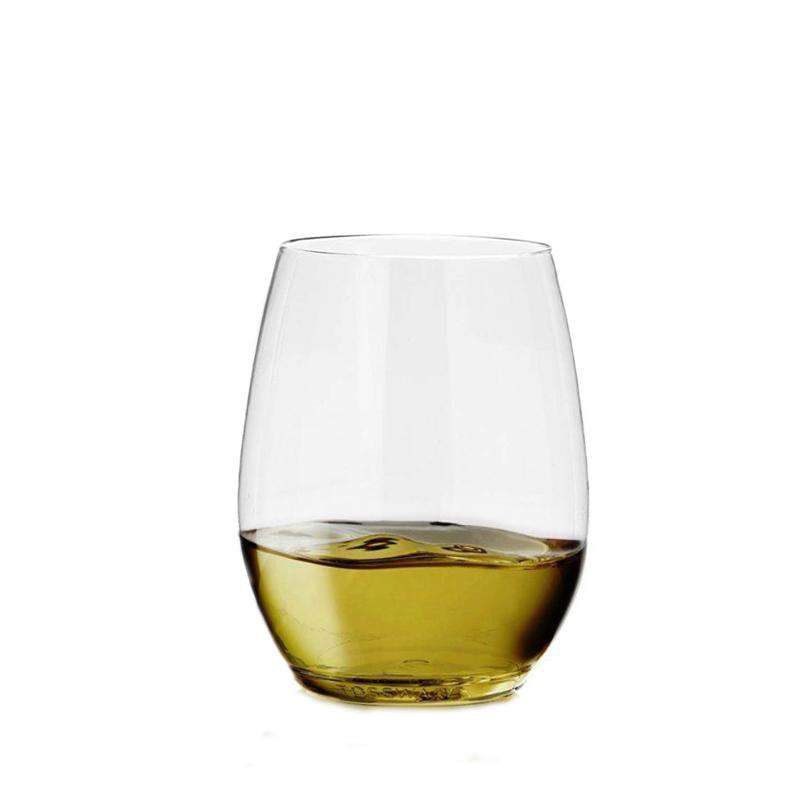 Smarty Had A Party 16 oz. Clear Elegant Stemless Disposable Plastic Wine Glasses (64 Glasses), 2 of 5