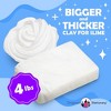 Original Stationery Soft Clay for Slime, XL White Modeling Clay for Art Crafts & Slime Fun, Add to Glue & Shaving Foam, 3.9lbs/1800 Grams - 2 of 4