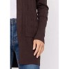 Women's Cable Knit Open Front Cardigan - Cielo - 2 of 2