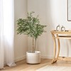 XINGHANZHENXUAN Artificial Plant, Pre-Potted Faux Evergreen with Bamboo-Like Leaves, Low-Maintenance Decor for Plant Lovers - 3 of 4