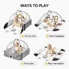 BabyBond Baby Gym Play Mat, 8 in 1 Tummy Time Mat with 5 Toys, Washable Baby Activity Play Mat for Visual, Hearing, Sensory, Motor Development - 2 of 4