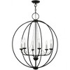 Livex Lighting Arabella 6 - Light Pendant in  Black/Brushed Nickel - 2 of 4