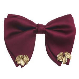 INSPIRE CHIC Men's Ribbon Leaf Pendant Pre-tied Fashion Bow Ties Necktie 1 Pc - 1 of 4