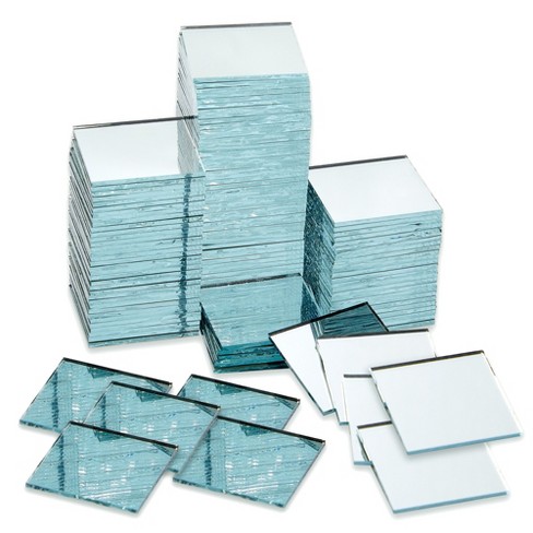 60 Pack Craft Square Mirror Mosaic Tiles 2 For Diy Projects Art