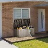 BI&SEA 180 Gallon Waterproof Deck Box-148A,Lockable Resin Storage Box for Patio Furniture Cushions Garden Tools and Outdoor Delivery Storage - 3 of 4
