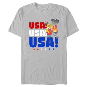 Mens The Simpsons Red White and Brew T Shirt - 1 of 4