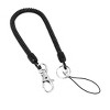 Unique Bargains Clasp Lobster Hook Keyring Stretchy Coil Keychain Strap 14" Length Black - 2 of 4