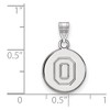 Black Bow Jewelry 14k White Gold Ohio State Buckeyes NCAA Small Pendant - 2 of 3