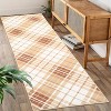 Washable Rug, Soft Low Pile Plaid Area Carpet, Non Slip Accent Throw Rug for Living Room Bedroom Dining Room Playroom Farmhouse - 2 of 4
