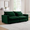 75" Corduroy Fabric 2-Seater Sofa with Flexible Combination and Extended Deep Seat - 2 of 4