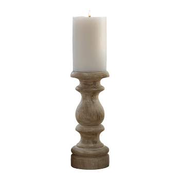 Park Designs Tall White Washed Jenny Candlestick