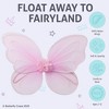 Blue Panda 4 Pc Girls' Fairy, Angel, or Butterfly Wings - Costume Accessories & Party Favors or Supplies, Blue, Green, Pink, Purple - 4 of 4