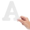 Bright Creations 26 Pieces Big Wooden Letters for Craft Projects, 6-Inch Wood Alphabet ABCs for Wall Decorations, 1/4-Inch Thick, White - 4 of 4