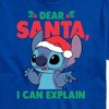 Men's - Lilo and Stitch - Dear Santa I Can Explain Short Sleeve Graphic T-Shirt - 2 of 4