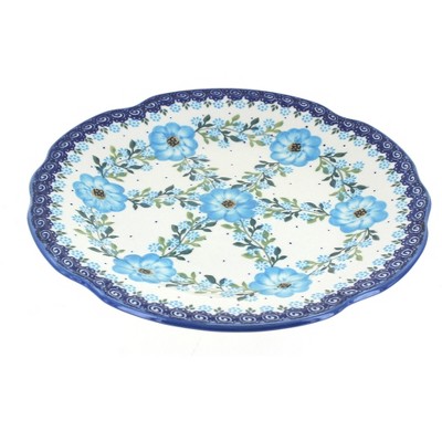 Blue Rose Polish Pottery Daphne Dinner Plate