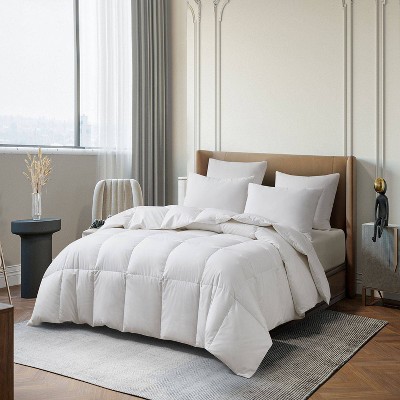 Full/Queen White Cotton Goose Down Bedspread