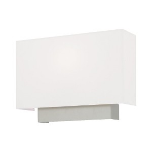 Livex Lighting Meridian 1 - Light Wall Light in  Brushed Nickel - 1 of 4