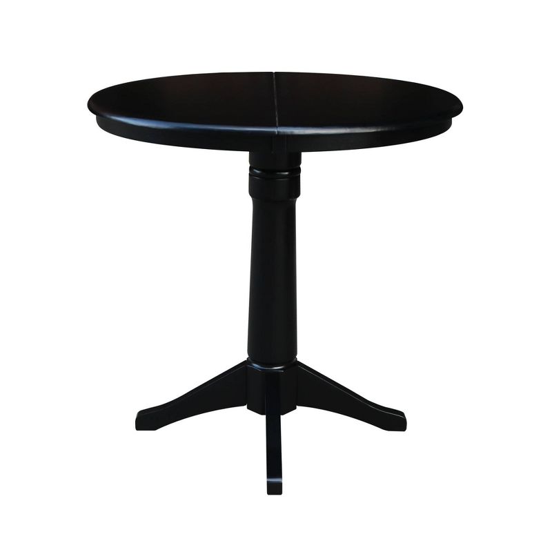 36" Magnolia Round Top Counter Height Dining Table with 12" Leaf - International Concepts, 3 of 7