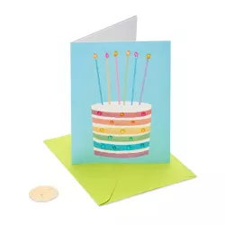 Glittered Rainbow Cake Card - PAPYRUS