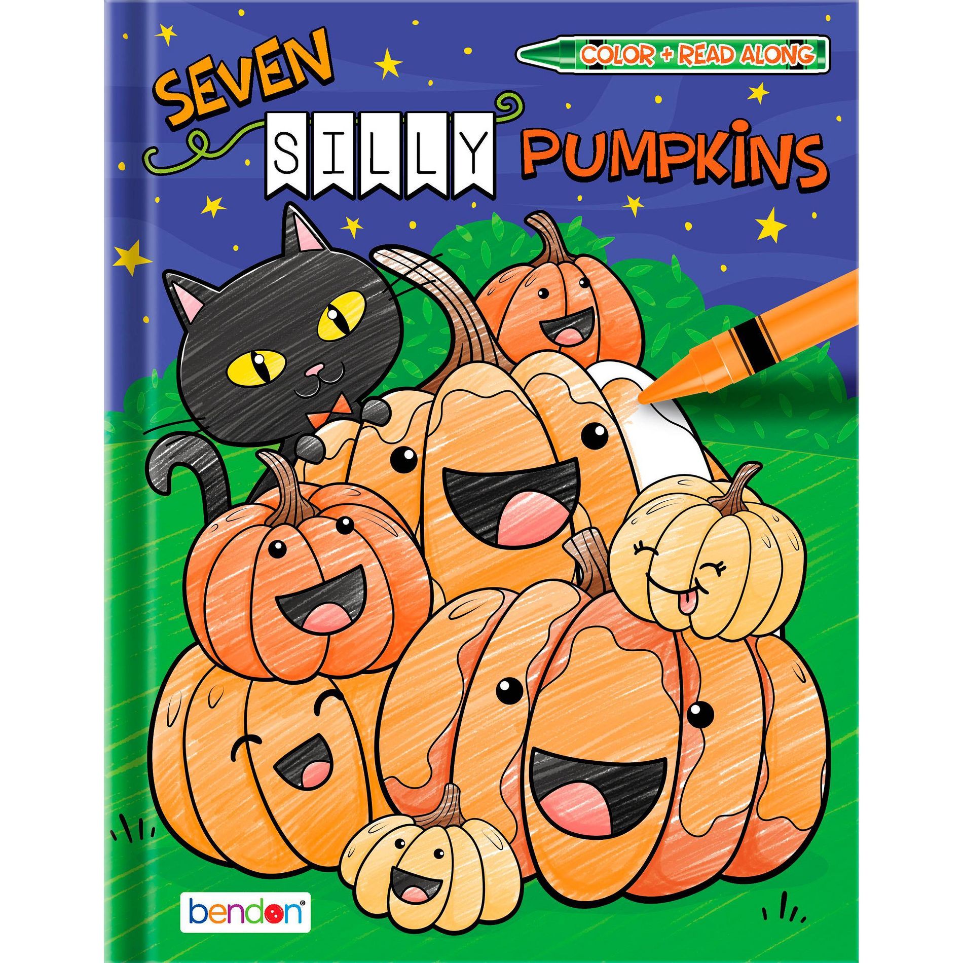 Seven Silly Pumpkins Color and Read Along Book