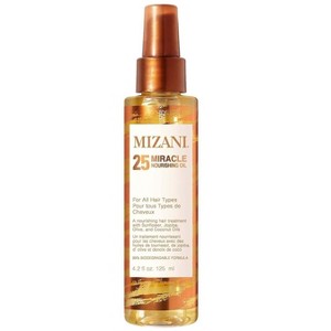 Mizani 25 Miracle Nourishing Oil (4.2 oz) Lightweight, Nourishing Hair Oil | Leaves Hair Soft and Manageable | Fights Frizz | With Coconut Oil - 1 of 4