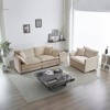Dexmalle Loveseat with Chair Set,Beige - 3 of 4