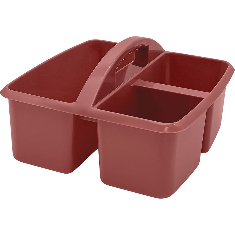 Teacher Created Resources® Plastic Storage Caddy, Deep Rose, Pack of 6, 3 of 5